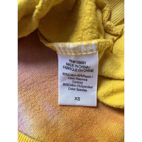 NWT Young Fabulous & Broke Piper Ombré Tie Dye Oversized Cowl Hoodie Women’s XS - Picture 11 of 12